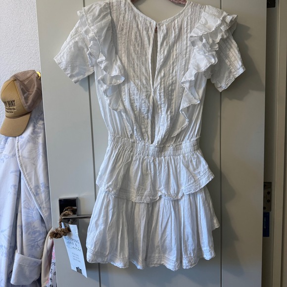 Love shack fancy LSF white Natasha Dress size small A14 - Picture 2 of 3
